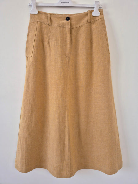 Jupe en lin- Pomandère