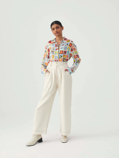 Miti Couleur Off White - Pantalon