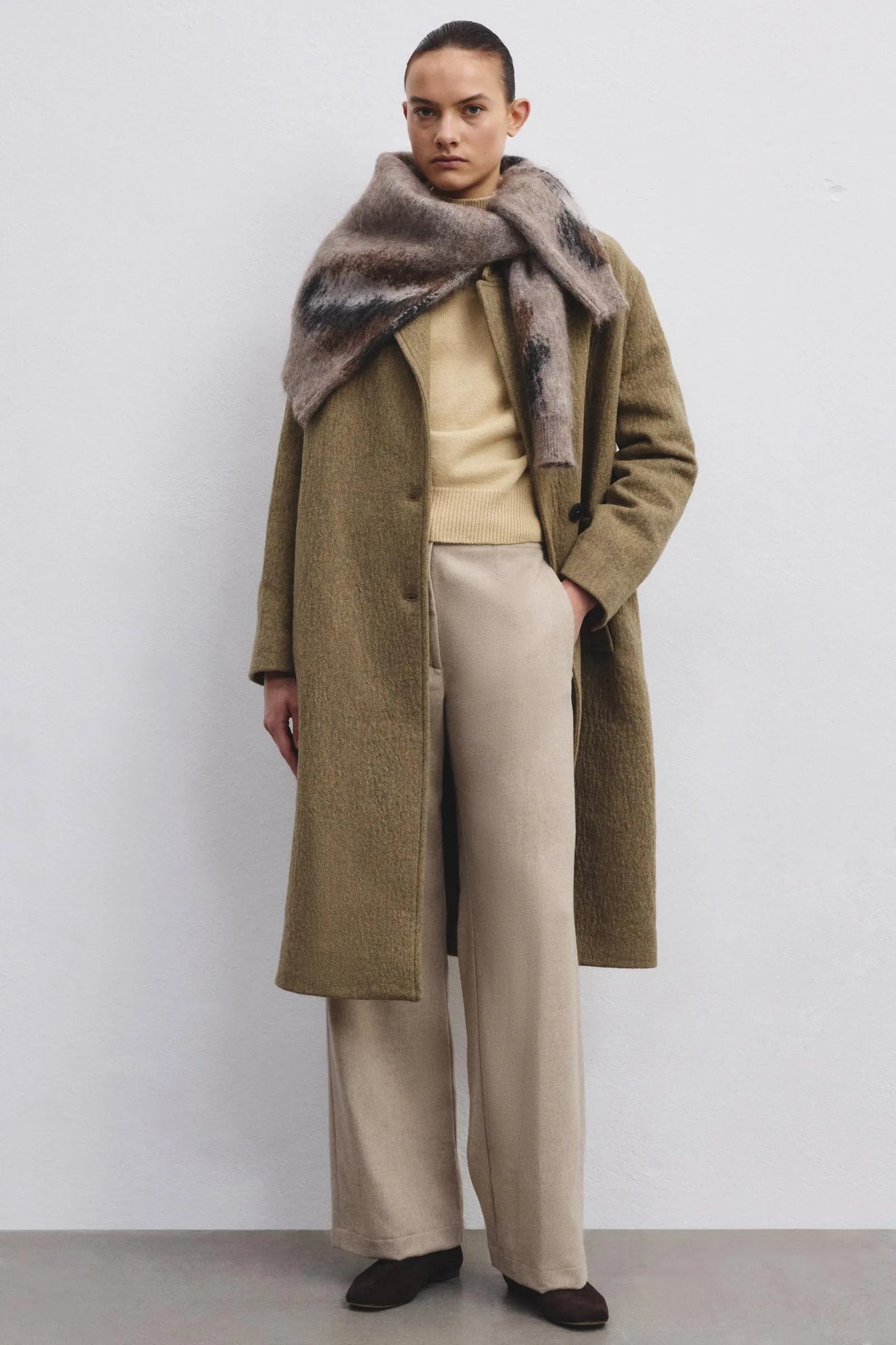 Manteau en drap de laine