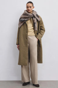 Manteau en drap de laine